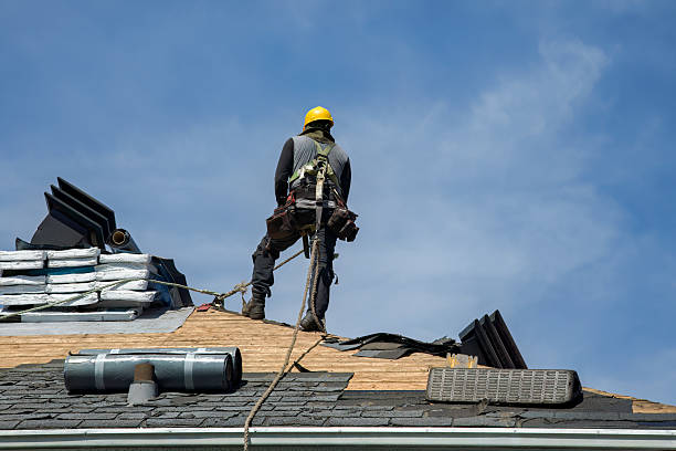 Professional Gutter Installation technician working in Montpelier, VA